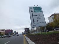 Der Weg zum Flughafen